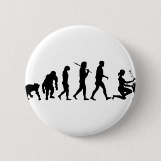 Floristy flower arranging florist shop gear pinback button