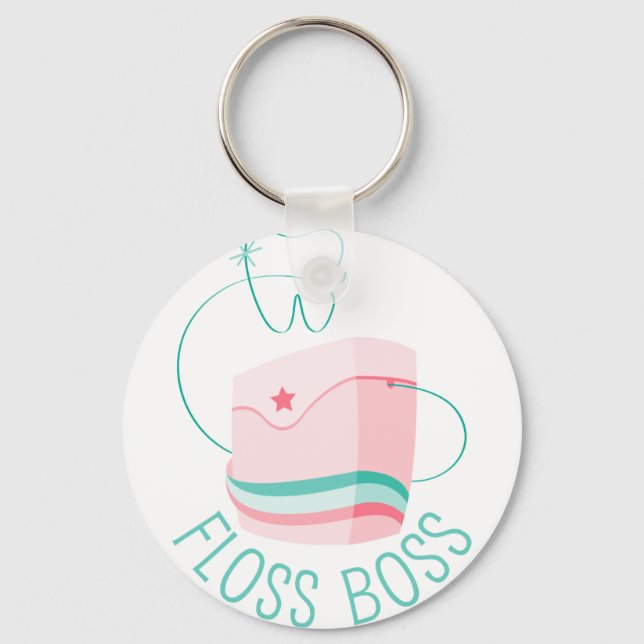 Floss Boss Keychain (Front)