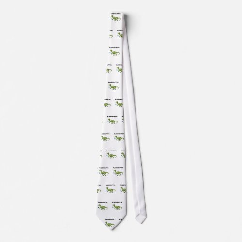 Floss Flossoraptor Hygiene Dental Funny _Dentist Neck Tie