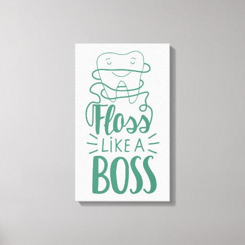 Floss Like A Boss Canvas Print