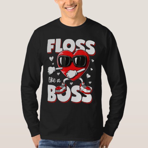 Floss Like A Boss Flossing T Shirt Boys Valentines