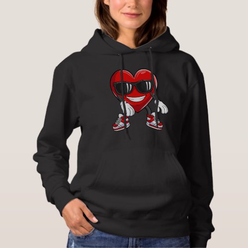 Floss Like a Boss Hearts Valentines Day Boys Girls Hoodie
