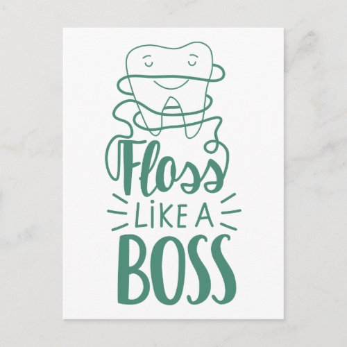 Floss Like A Boss Postcard