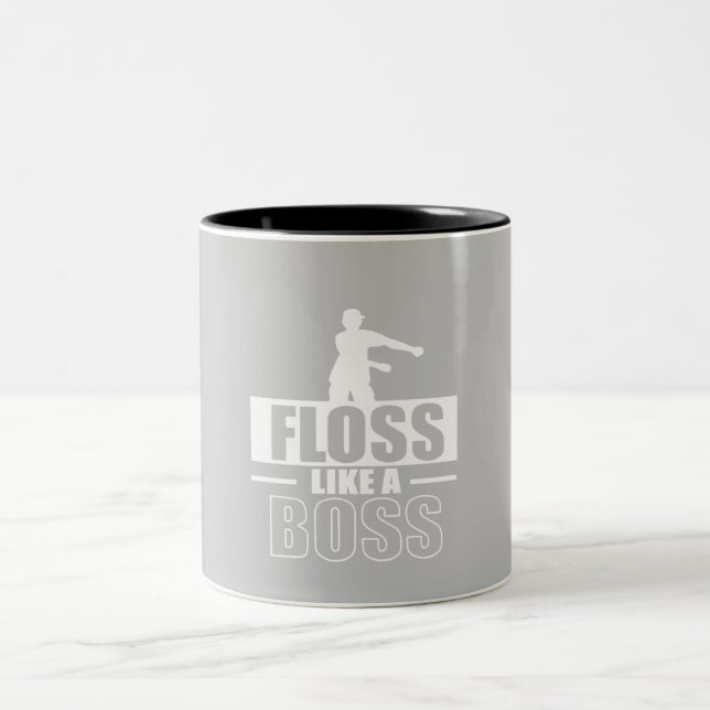 Floss Like A Boss Two-Tone Coffee Mug (Center)
