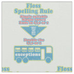 Floss Rule Phonics Learning English Language Fabric