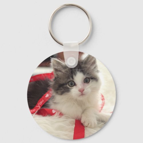 Flossie the Kitten Keychain