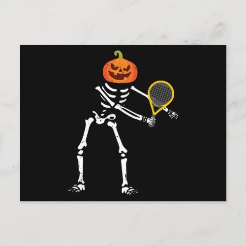 Flossing Skeleton Funny Tennis Lover Floss Dance Invitation Postcard