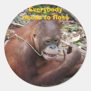 Flossing Teeth Dental Care stickers