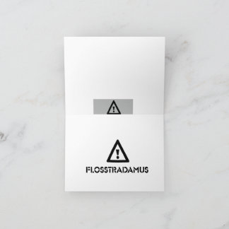 FLOSSTRADAMUS Greeting Card