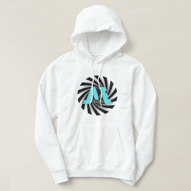 FloState Design "ME" Man Eruditely Center Spiral1 Hoodie (Design Front)