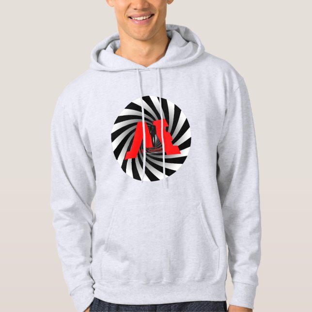 FloState Design "ME" Man Eruditely Center Spiral3 Hoodie (Front)