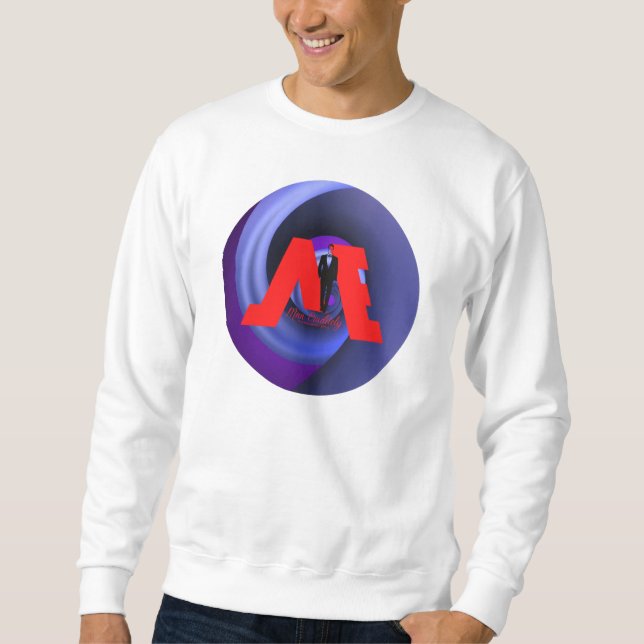 FloState Design "ME" Man Eruditely Purple Vortex2 Sweatshirt (Front)