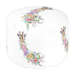 Flotral Giraffe Pouf