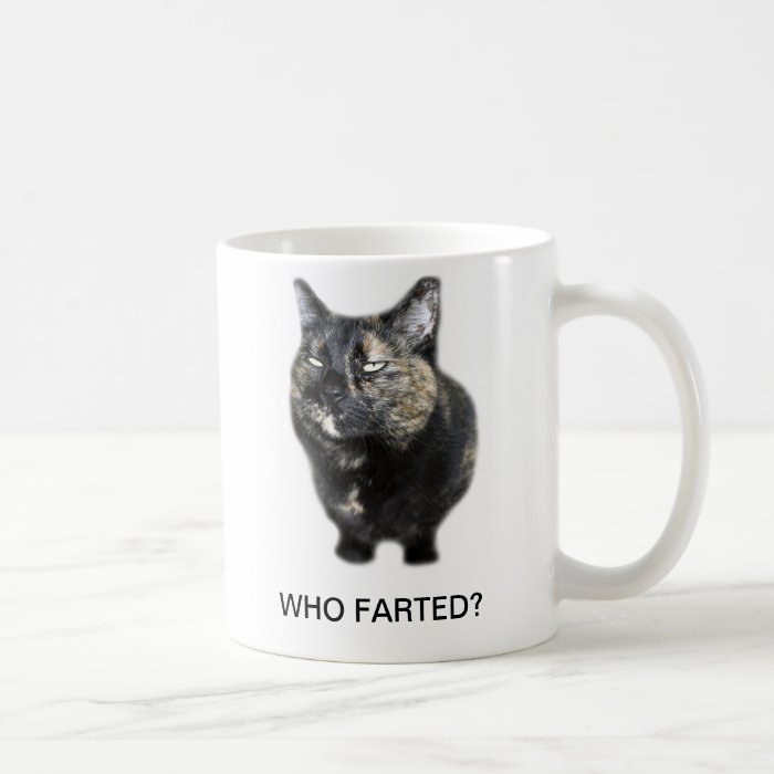 FLOTSAM SMARTY PANTS, WHO FARTED? COFFEE MUG