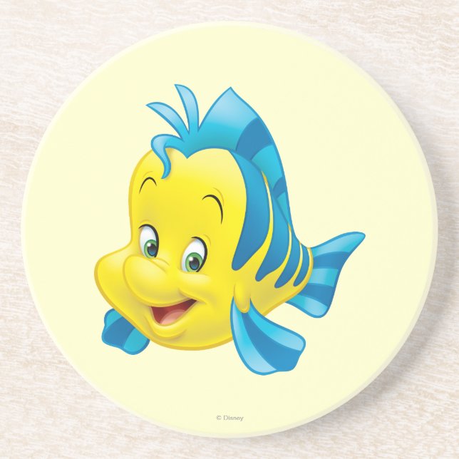 Flounder Drink Coaster (Front)