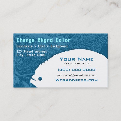 Flounder Fish Business Card