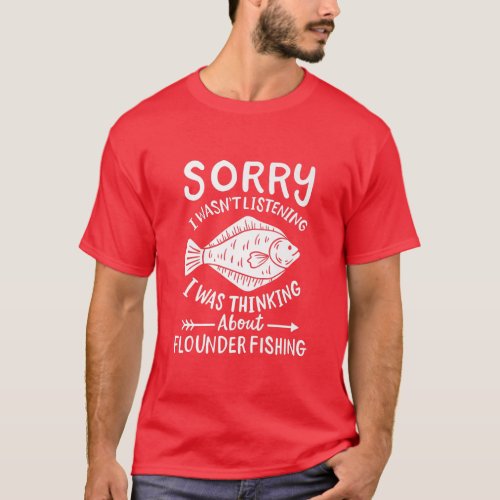 Flounder Fishing Fluke Premium  T_Shirt