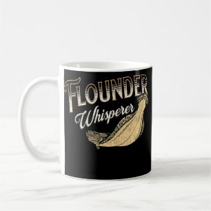 Flounder Gulf Coast Fishing Flounder Whisperer Coffee Mug
