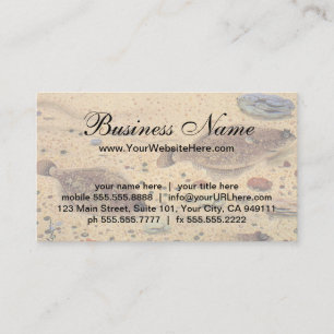 Flounders or Flat Fish, Vintage Marine Ocean Life Business Card