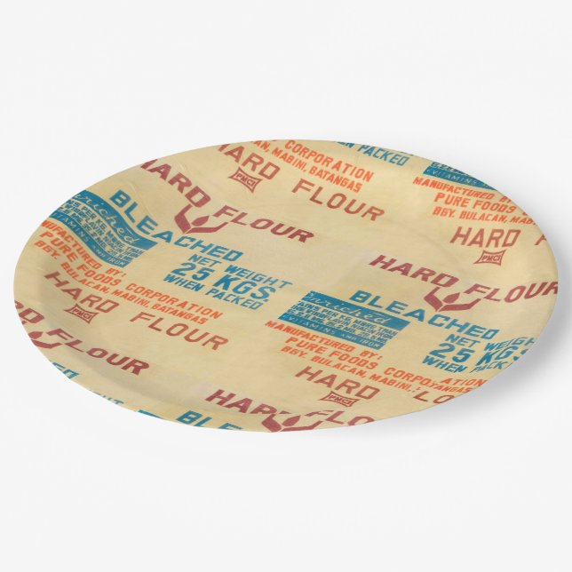 Flour Bags Paper Plates (Angled)
