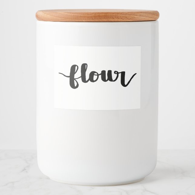 Flour Hand-lettered Farmhouse Label (Front)