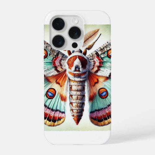 Flour Moth Ephestia kuehniella 250624IREF123 _ Wat iPhone 15 Pro Case