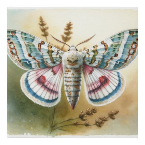 Flour Moth IREF1603 1 _ Watercolor Faux Canvas Print