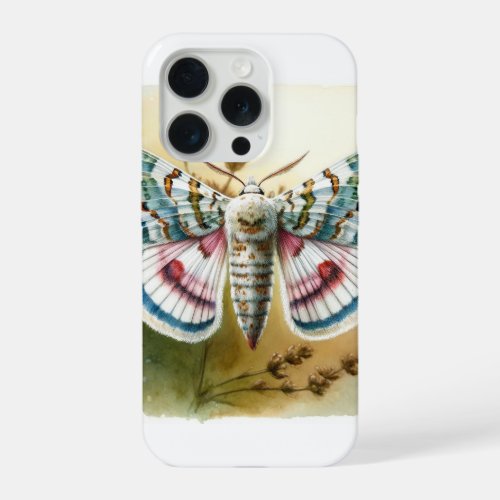 Flour Moth IREF1603 1 _ Watercolor iPhone 15 Pro Case