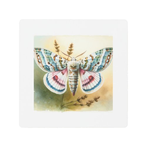 Flour Moth IREF1603 1 _ Watercolor Metal Print