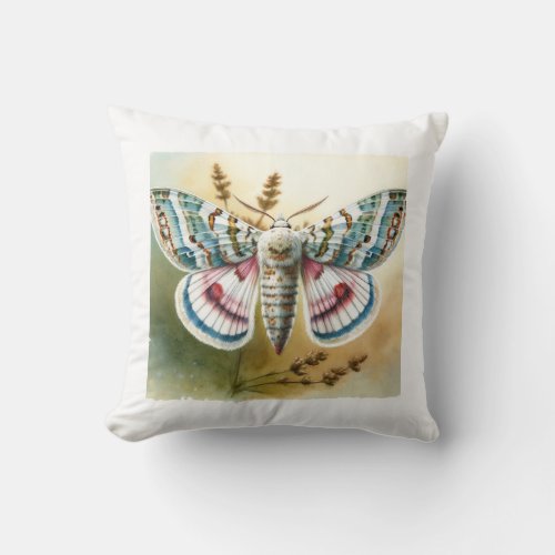 Flour Moth IREF1603 1 _ Watercolor Throw Pillow