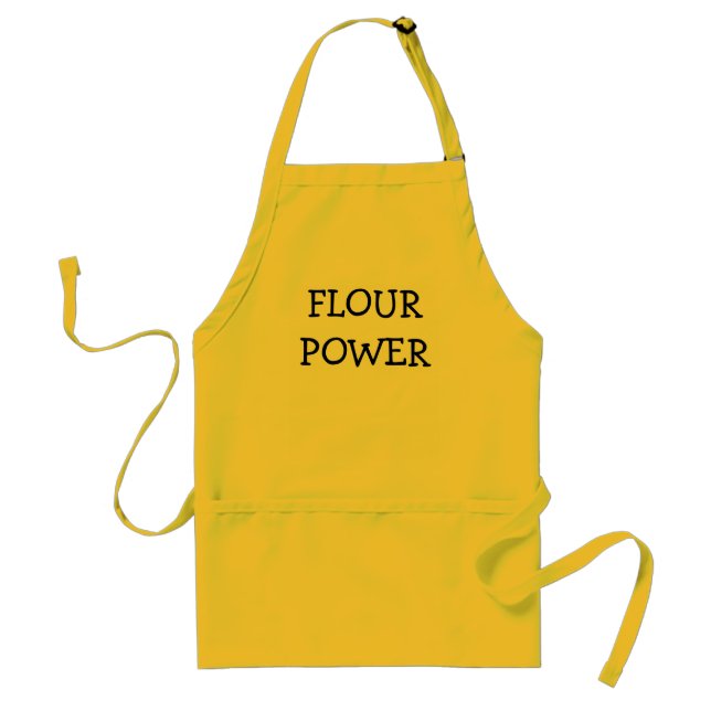 FLOUR POWER ADULT APRON (Front)