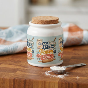 Flour Power Cottage Baking Club Candy Jar