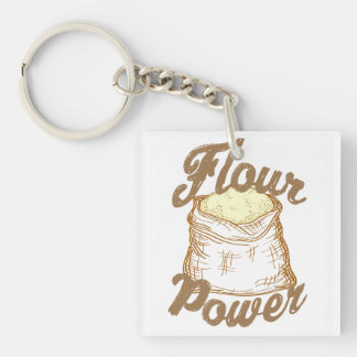 Flour Power Keychain