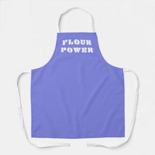 Flour Power Periwinkle Purple Apron