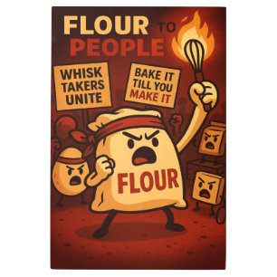 Flour to the People Metal Print