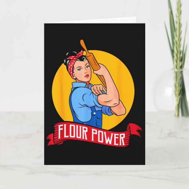 Flour Wer - Funny Baking &amp; Pastry Baker - Baki Card (Front)