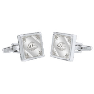 Flourish 60th Diamond Anniversary Cufflinks