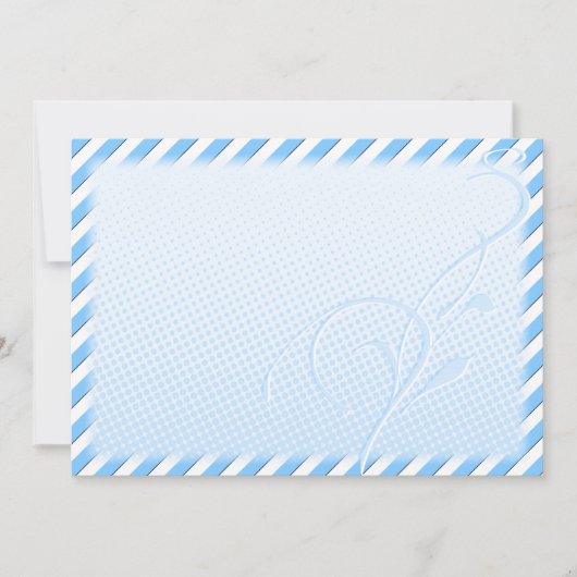 Flourish, Blue Dots and Stripes (Front)