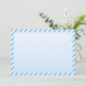 Flourish, Blue Dots and Stripes (Standing Front)