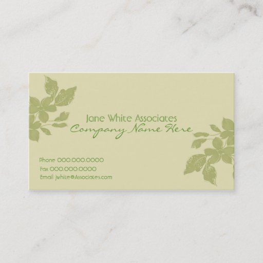 Customizable Flourish Business Card