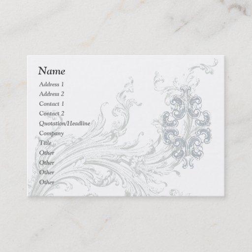 Customizable Flourish Business / Profile Card Template Business Card Template