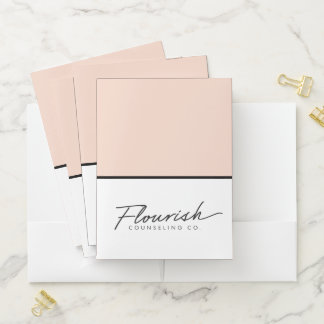 Flourish Counseling Co. Pocket Folders (Set of 5)