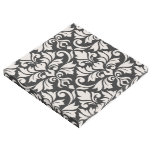 Flourish Damask Art I Cream on Black