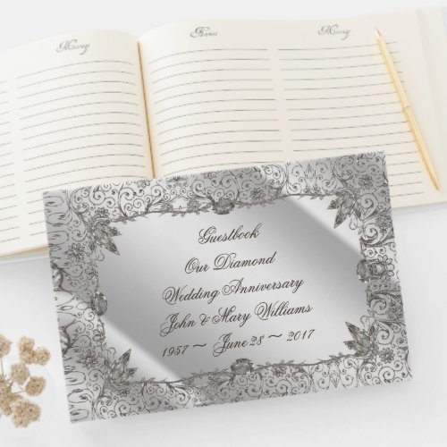 Flourish Diamond 60th Anniversary Guestbook