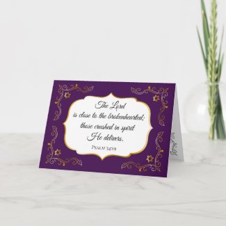 Flourish Encouragement Bible Verse Sympathy Card