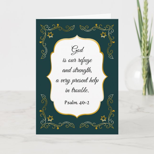 Flourish Encouragement Bible Verse Sympathy Card (Front)