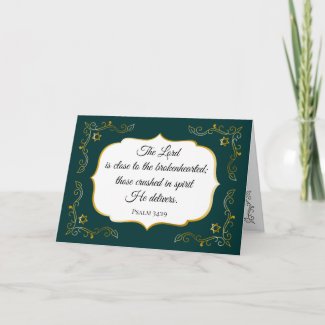 Flourish Encouragement Bible Verse Sympathy Card