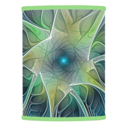 Flourish Fantasy Modern Blue Green Fractal Flower Lamp Shade