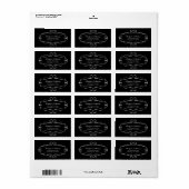 Flourish Frame Address Labels Customizable Color | Zazzle