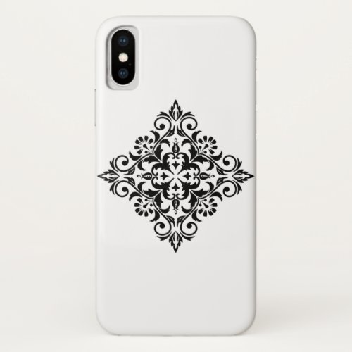 Flourish in Opulence The Damask Graphic Ornament iPhone X Case